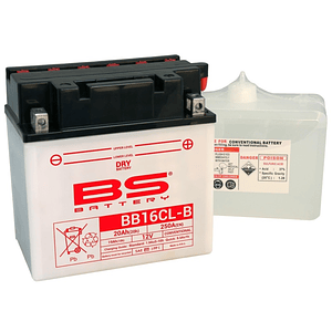 Bateria BS BB16CL-B C/ Eletrólitos - 310579 - BS Battery 