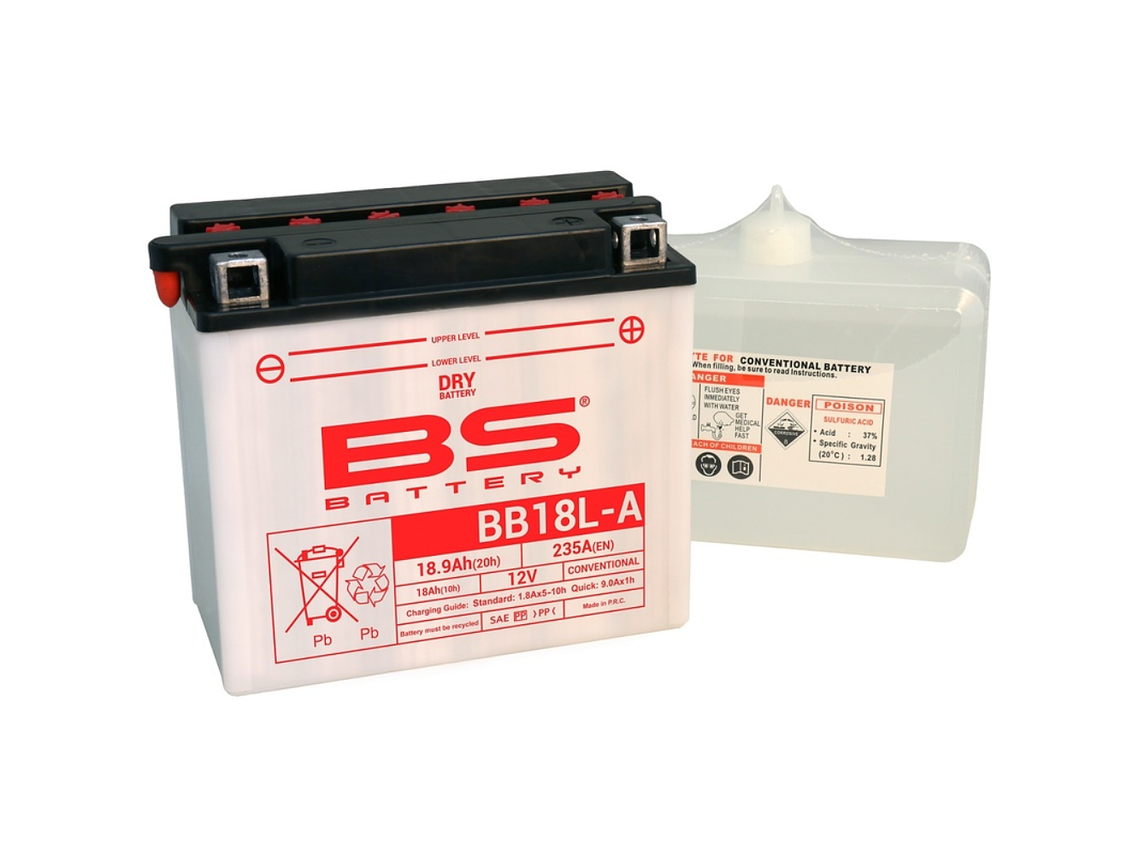 Bateria BS BB18L-A C/ Eletrólitos - 310586 - BS Battery  1