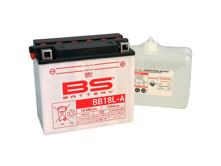 Bateria BS BB18L-A C/ Eletrólitos - 310586 - BS Battery  1