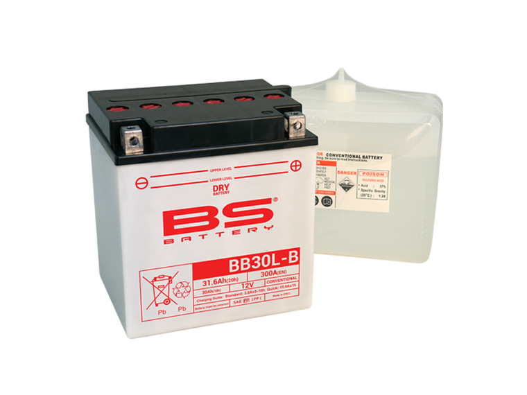 Bateria BS BB30L-B C/ Eletrólitos - 310552  1