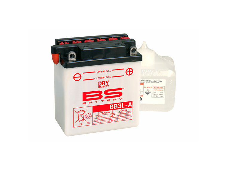 Bateria BS BB3L-A C/ Eletrólitos - 310589 - BS Battery  1