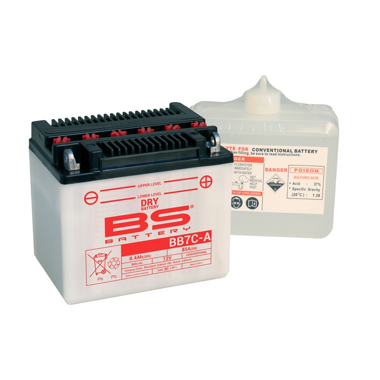 Bateria BS BB7C-A C/ Eletrólitos - 310593 - BS Battery  1