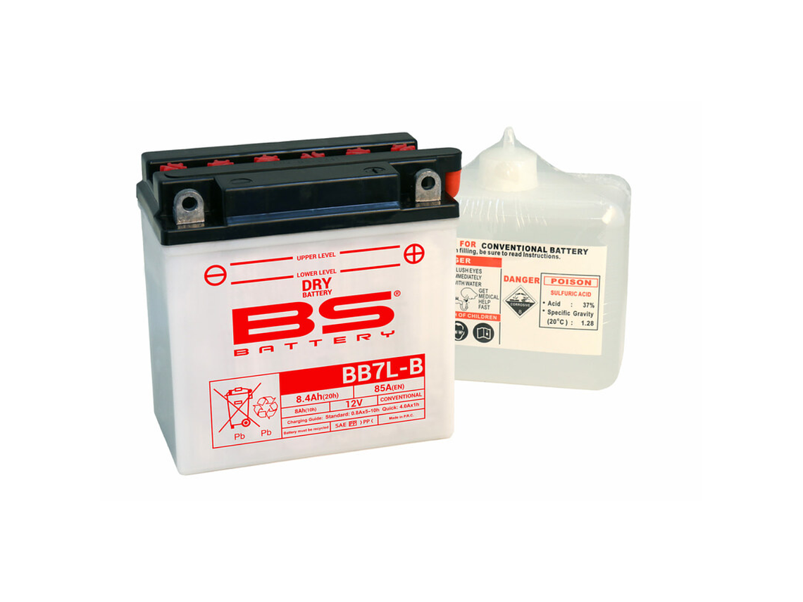 Bateria BS BB7L-B C/ Eletrólitos - 310594 - BS Battery  1