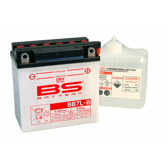 Bateria BS BB7L-B C/ Eletrólitos - 310594 - BS Battery  1