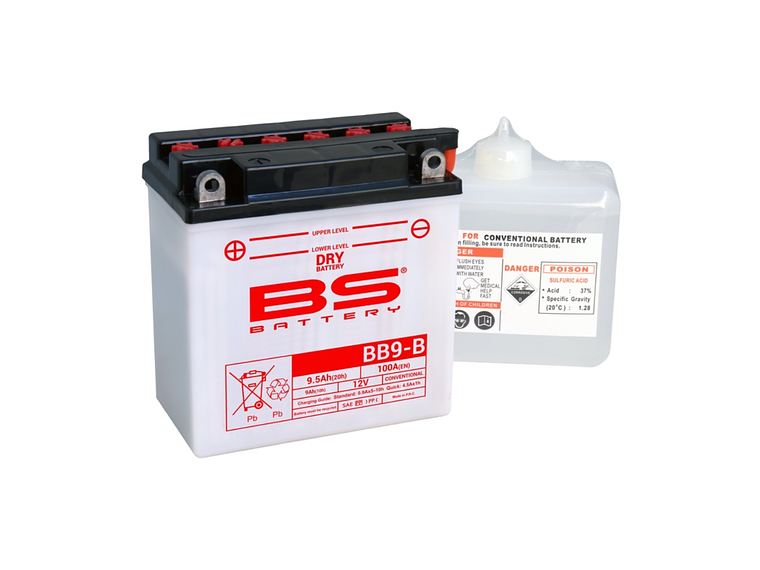 Bateria BS BB9-B C/ Eletrólitos - 310596 - BS Battery  1