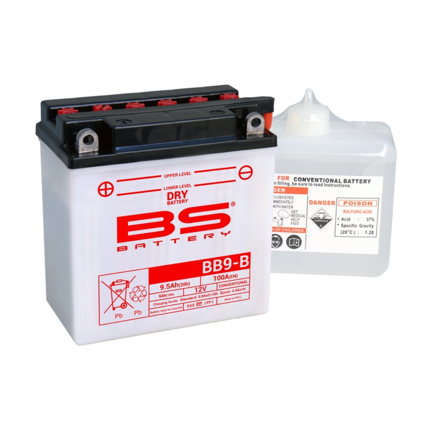 Bateria BS BB9-B C/ Eletrólitos - 310596 - BS Battery  1