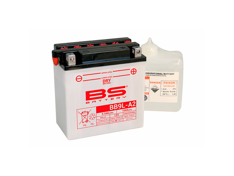 Bateria BS BB9L-A2 C/ Eletrólitos - 310598 - BS Battery  1
