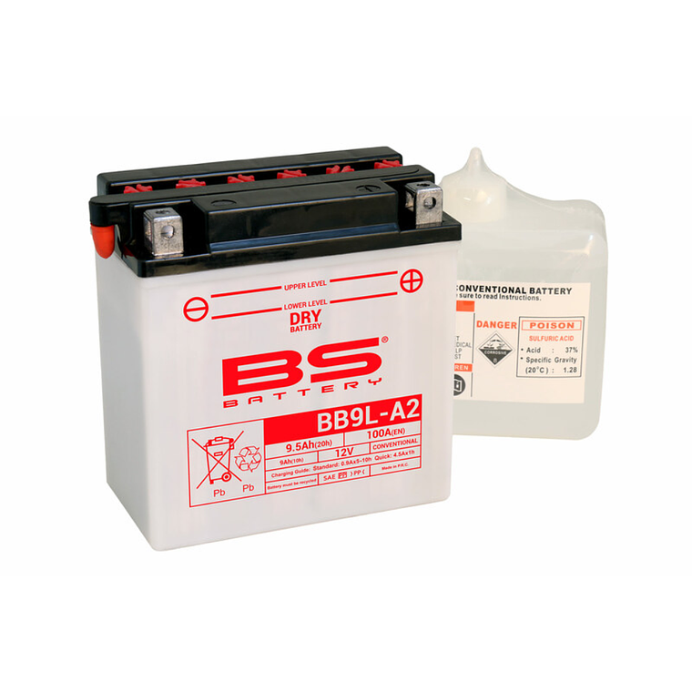 Bateria BS BB9L-A2 C/ Eletrólitos - 310598 - BS Battery  1