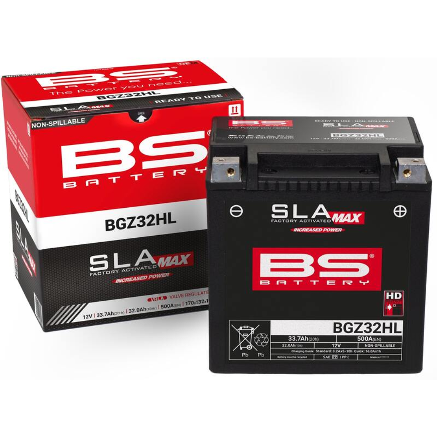 Bateria BS BGZ32HL MAX (FA) - 300935 - BS Battery  2