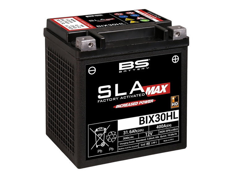 Bateria BS BIX30HL (FA) SLA MAX - 300884 - BS Battery  1
