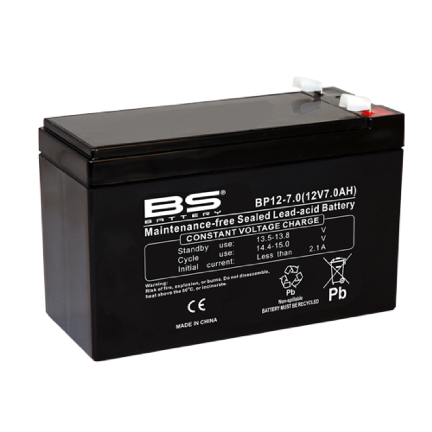 Bateria AGM 12V 7Ah BS BP12-7 - 300892 - BS Battery  1