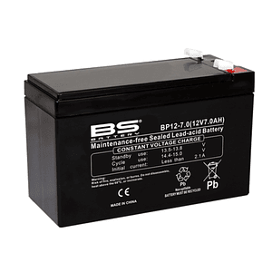 Bateria AGM 12V 7Ah BS BP12-7 - 300892 - BS Battery 