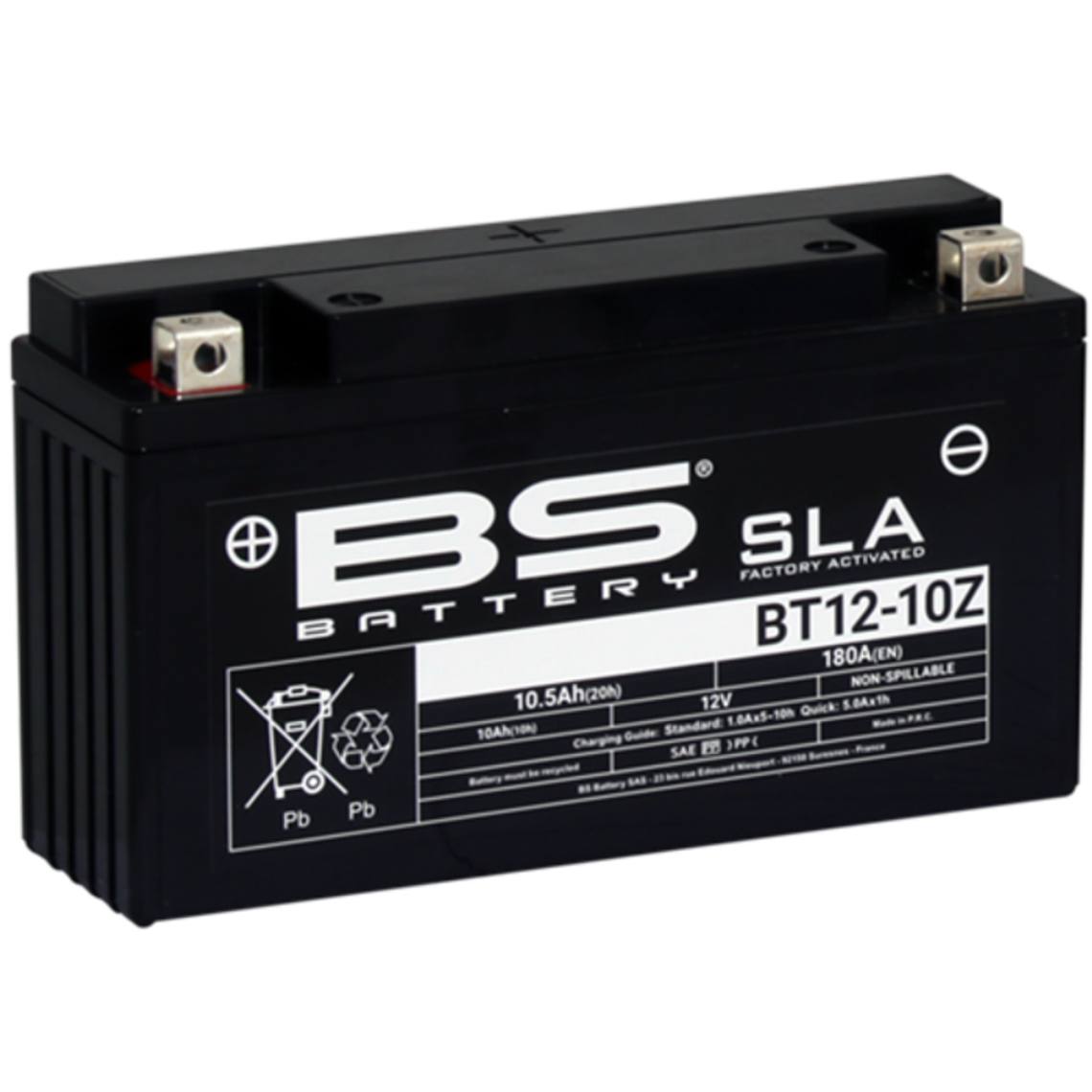 Bateria BS BT12-10Z (FA) SLA ZONTES - 300913 - BS Battery  1