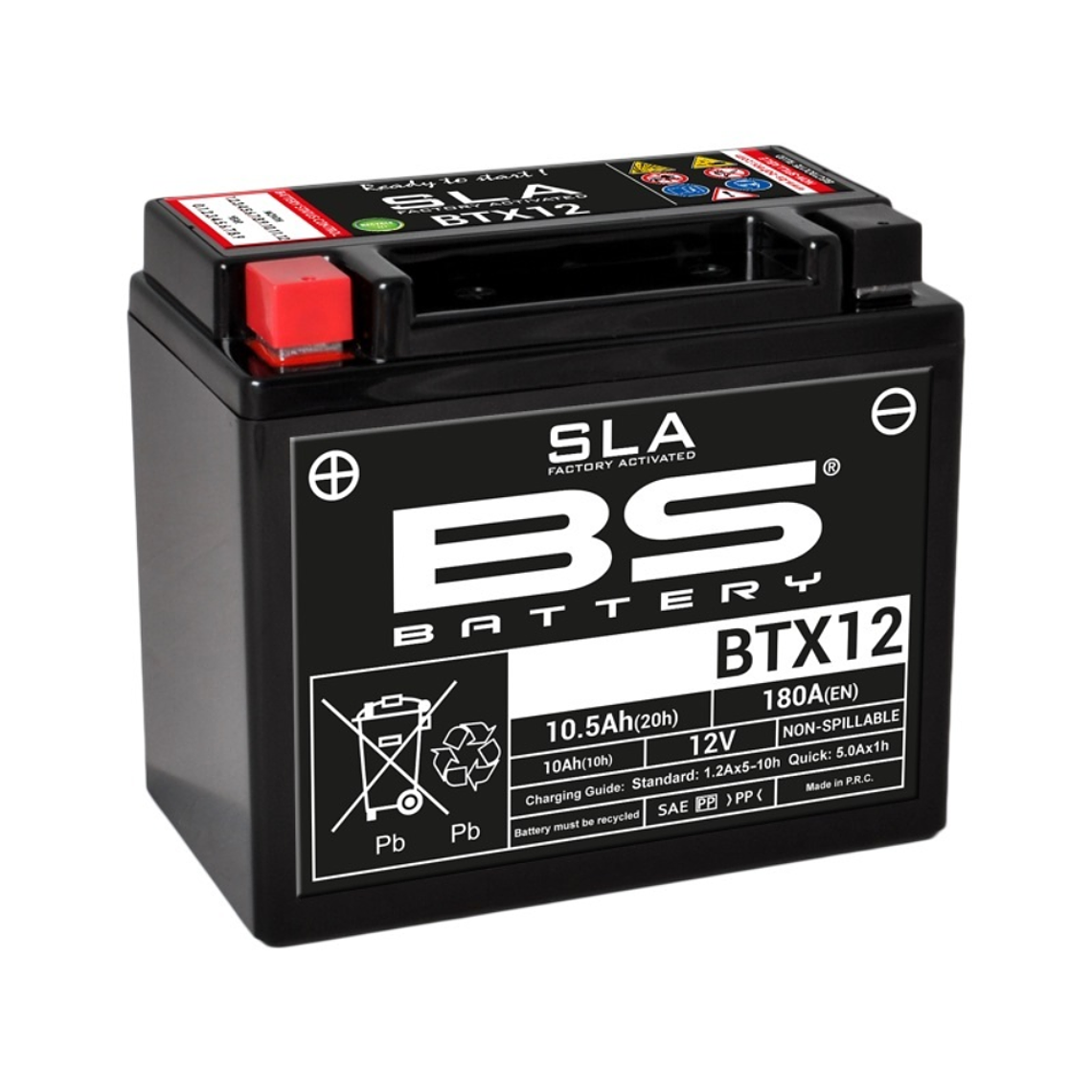 Bateria BS BTX12 (FA) SLA - 300680 - BS Battery  1