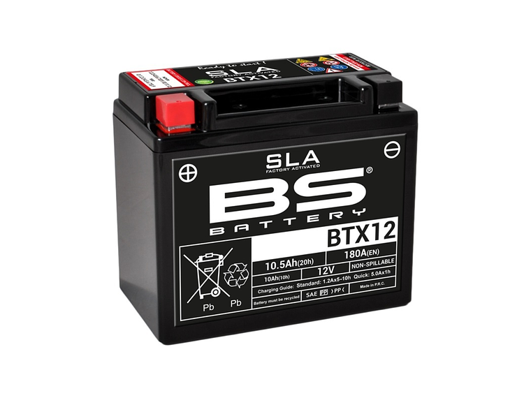 Bateria BS BTX12 (FA) SLA - 300680 - BS Battery  1