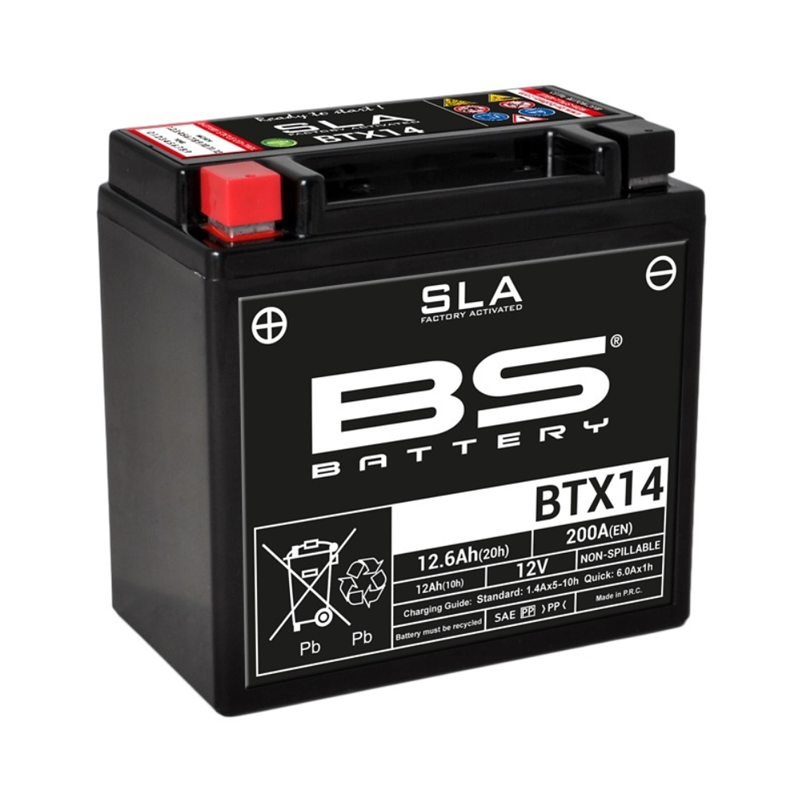 Bateria BS BTX14 (FA) SLA - 300681 - BS Battery  1