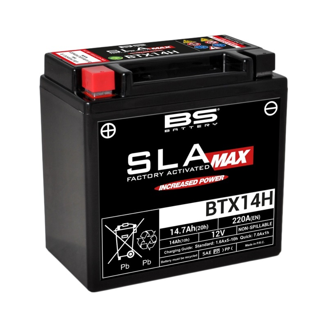 Bateria BS BTX14H SLA MAX / GYZ16H - 300887 - BS Battery  1