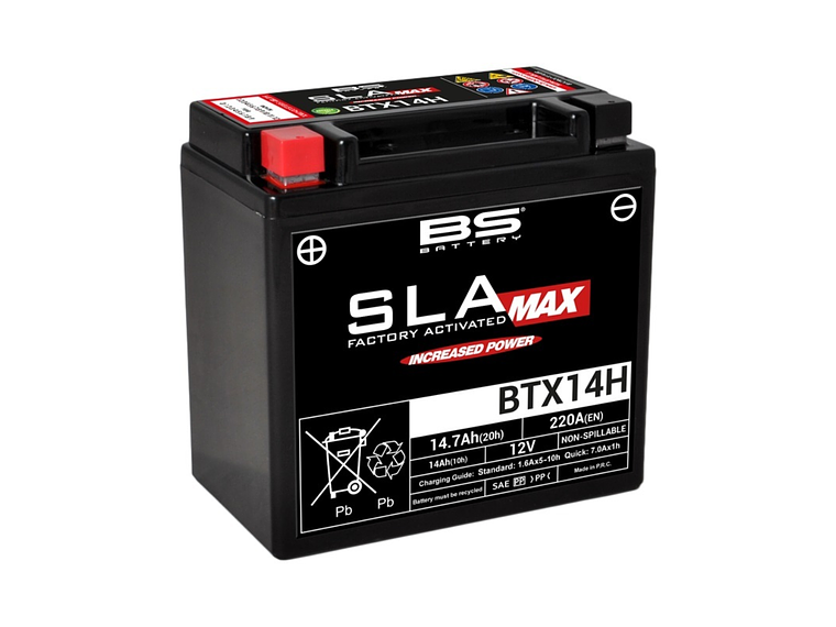 Bateria BS BTX14H SLA MAX / GYZ16H - 300887 - BS Battery  1