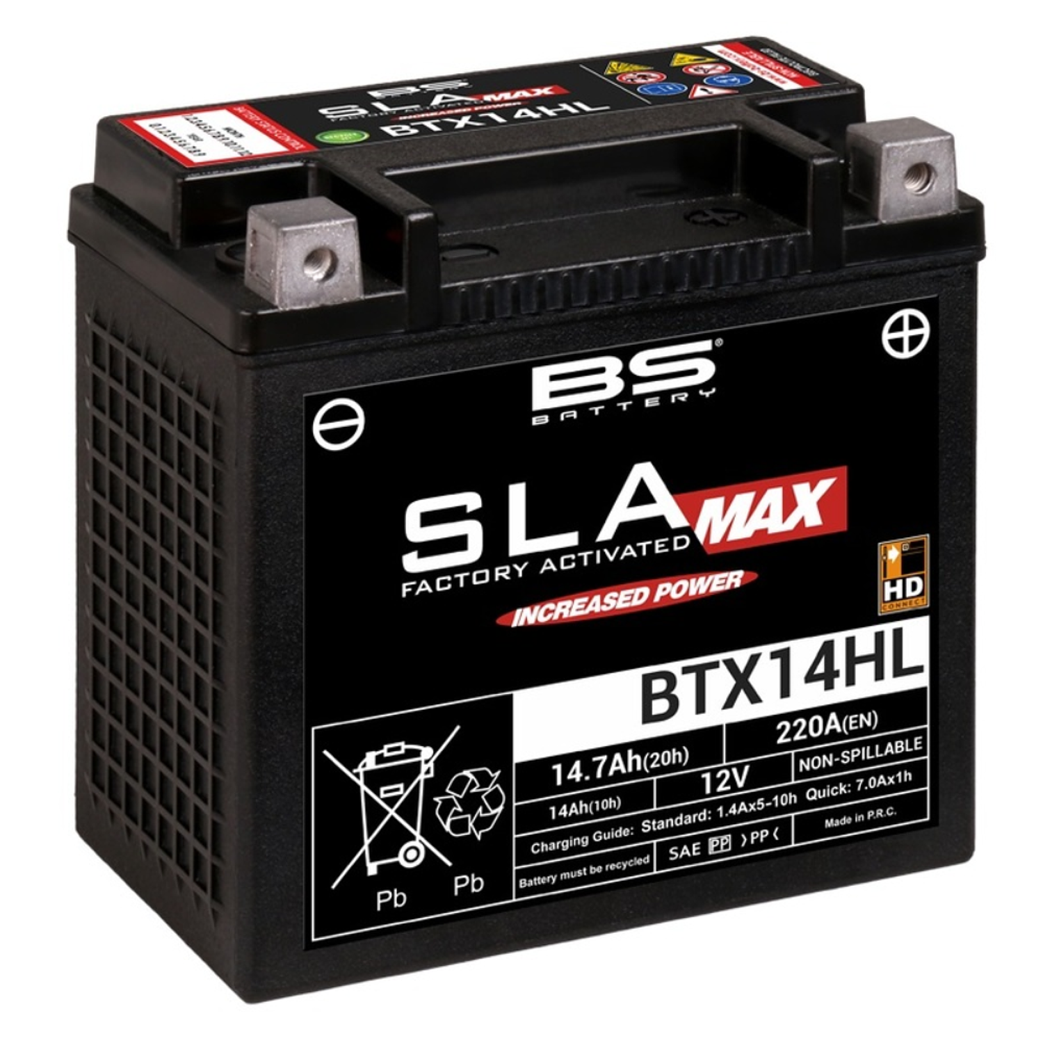 Bateria BS BTX14HL SLA MAX - 300882 - BS Battery  1