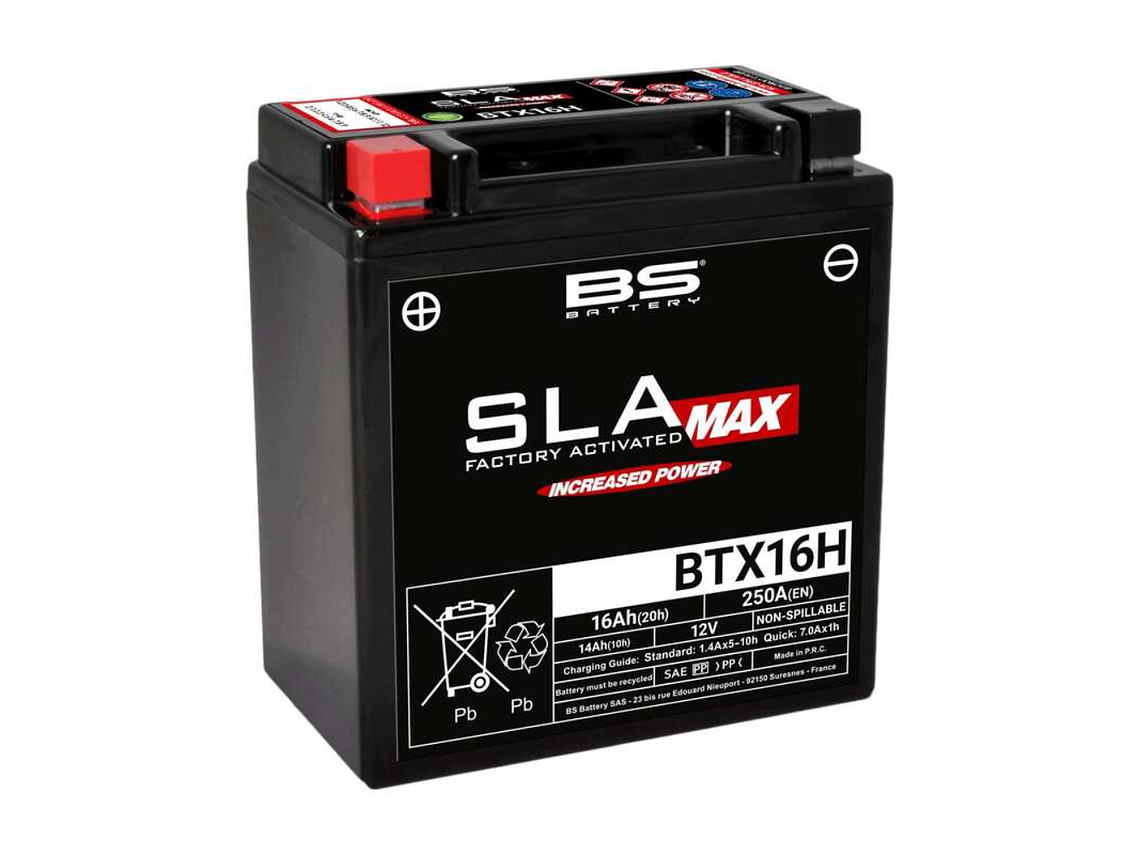 Bateria BS BTX16H (FA) SLA MAX - 300896 - BS Battery  1