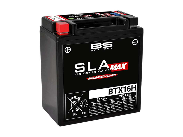 Bateria BS BTX16H (FA) SLA MAX - 300896 - BS Battery  1