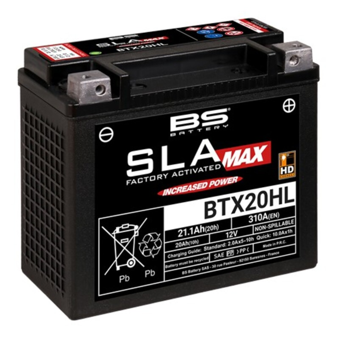 Bateria BS BTX20HL (FA) SLA MAX - 300883 - BS Battery  1