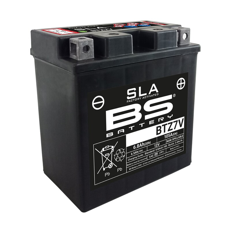 Bateria BS BTZ7V SLA - 300912 - BS Battery  1