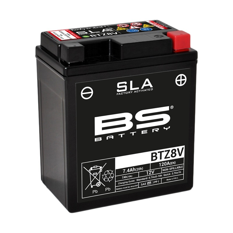 Bateria BS BTZ8V (FA) SLA - 300890 - BS Battery  1
