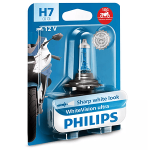 Lâmpada H7 Whitevision Ultra Moto - Philips 