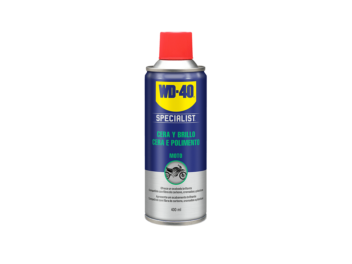 Spray Cera e Polimento Moto WD-40 400ml  1