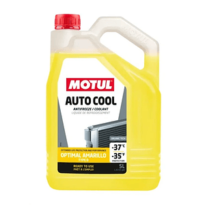 Anticongelante Motul Auto Cool Optimal Amarelo -37C 5L 