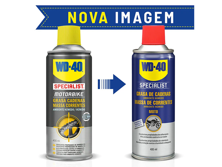 Spray Lubrificação Corrente WD-40 400ml  2
