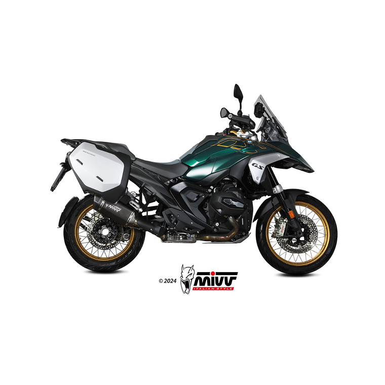 Escape MIVV SR-1 BMW R 1300 GS 2024 (Titânio Preto)  3