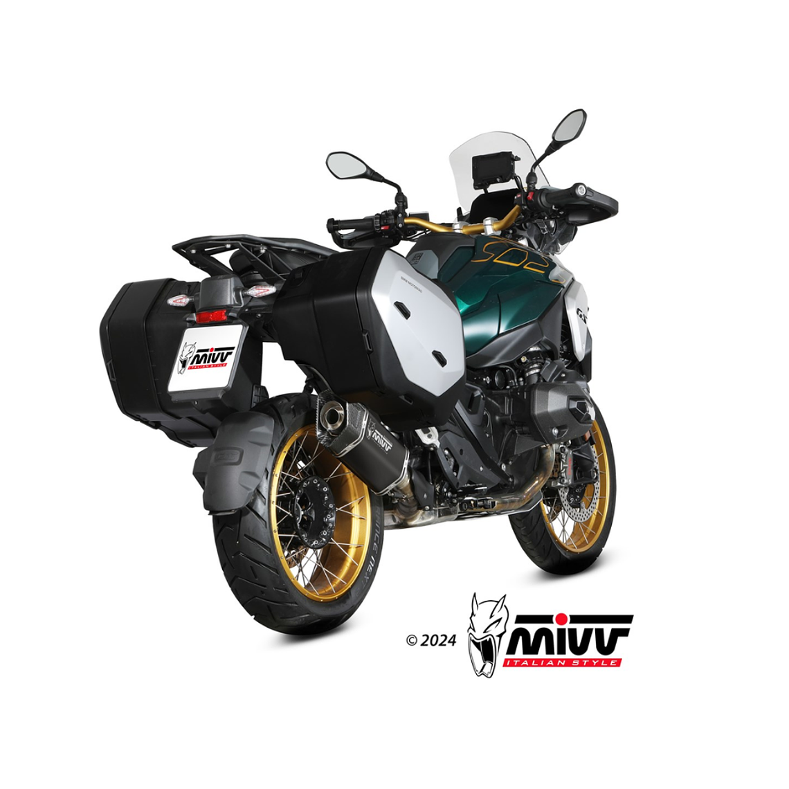 Escape MIVV SR-1 BMW R 1300 GS 2024 (Titânio Preto)  4