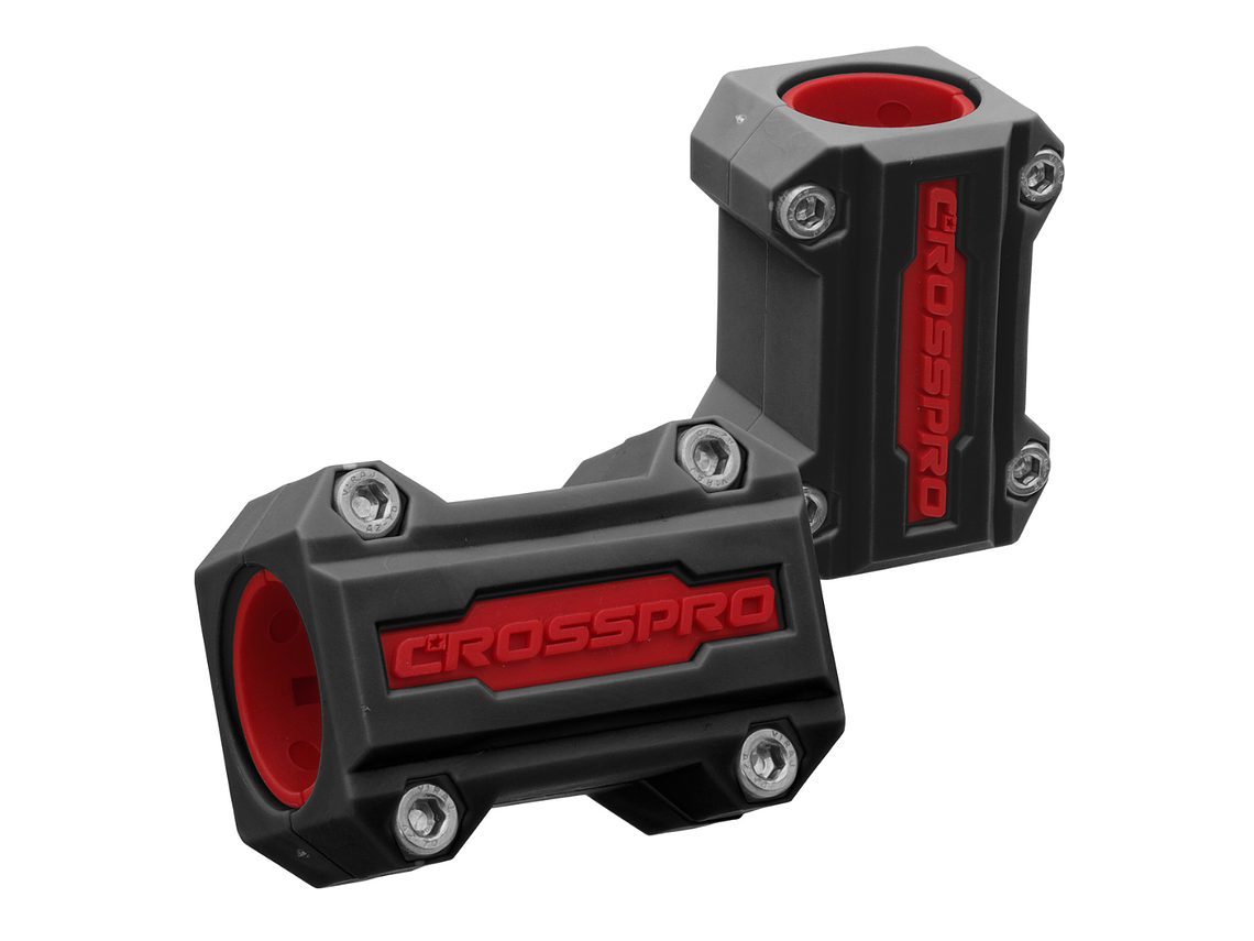 Kit de Sliders CrashBars 22 / 25mm Pretos / Vermelhos Crosspro  1