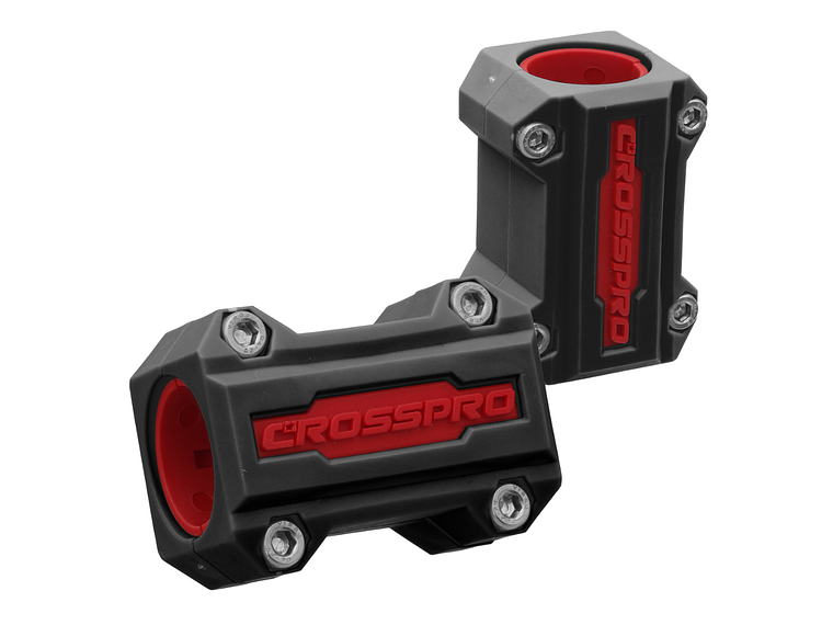 Kit de Sliders CrashBars 22 / 25mm Pretos / Vermelhos Crosspro  1