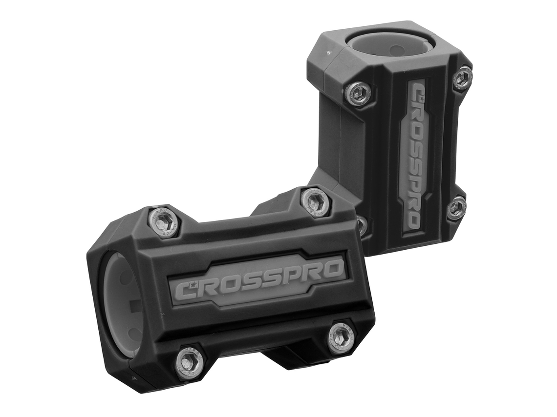 Kit de Sliders CrashBars 22 / 25mm Pretos / Cinza Crosspro  1