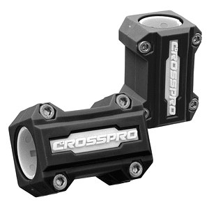 Kit de Sliders CrashBars 22 / 25mm Pretos / Brancos Crosspro 