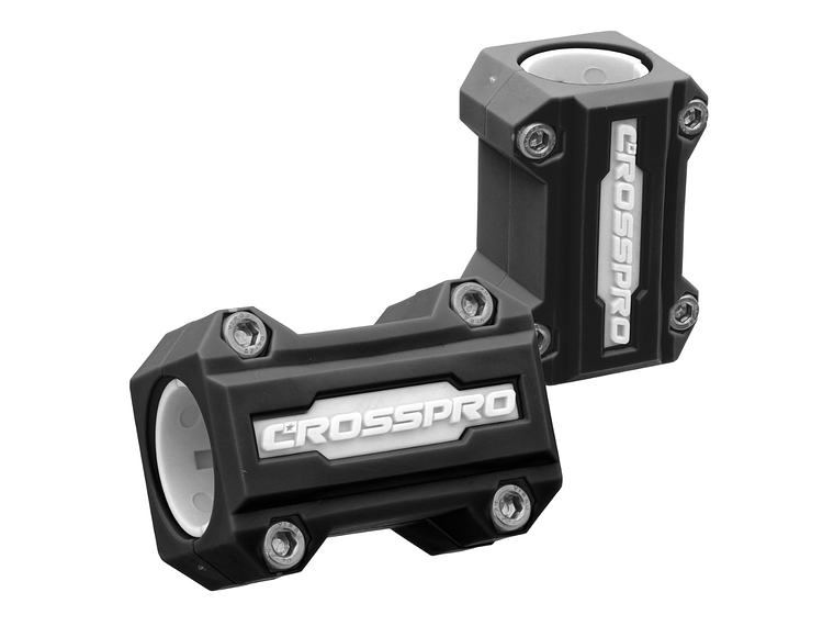Kit de Sliders CrashBars 22 / 25mm Pretos / Brancos Crosspro  1