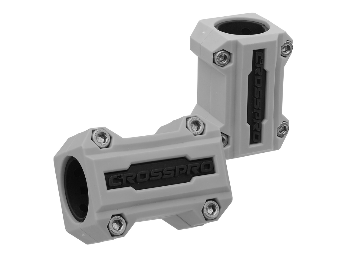 Kit de Sliders CrashBars 22 / 25mm Cinza / Pretos Crosspro  1