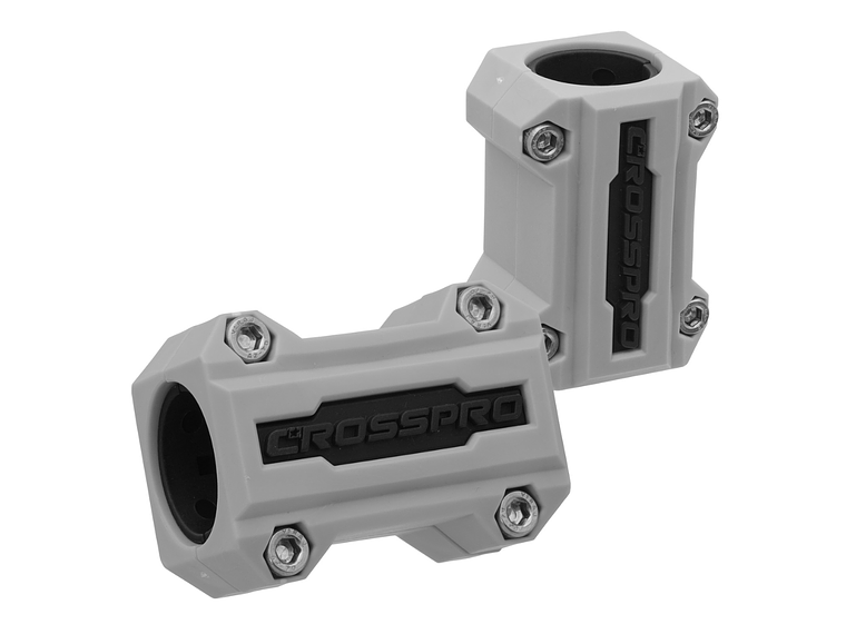 Kit de Sliders CrashBars 22 / 25mm Cinza / Pretos Crosspro  1