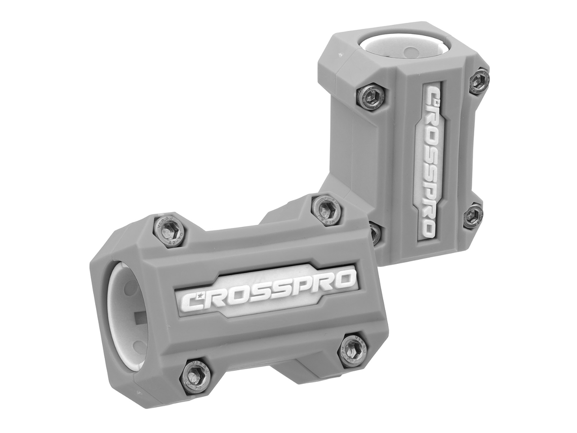 Kit de Sliders CrashBars 22 / 25mm Cinza / Brancos Crosspro  1