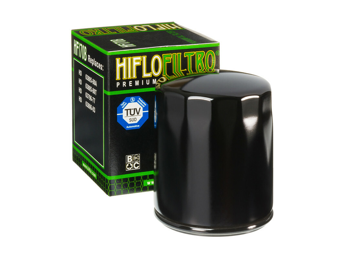 Filtro Óleo Hiflofiltro Preto Brilhante - HF170B 1