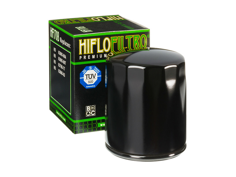 Filtro Óleo Hiflofiltro Preto Brilhante - HF170B 1