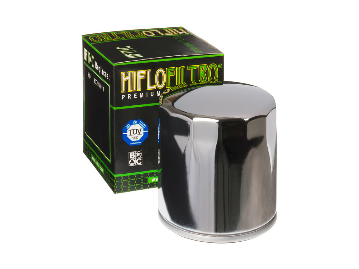Filtro Óleo Hiflofiltro Chrome - HF174C 1