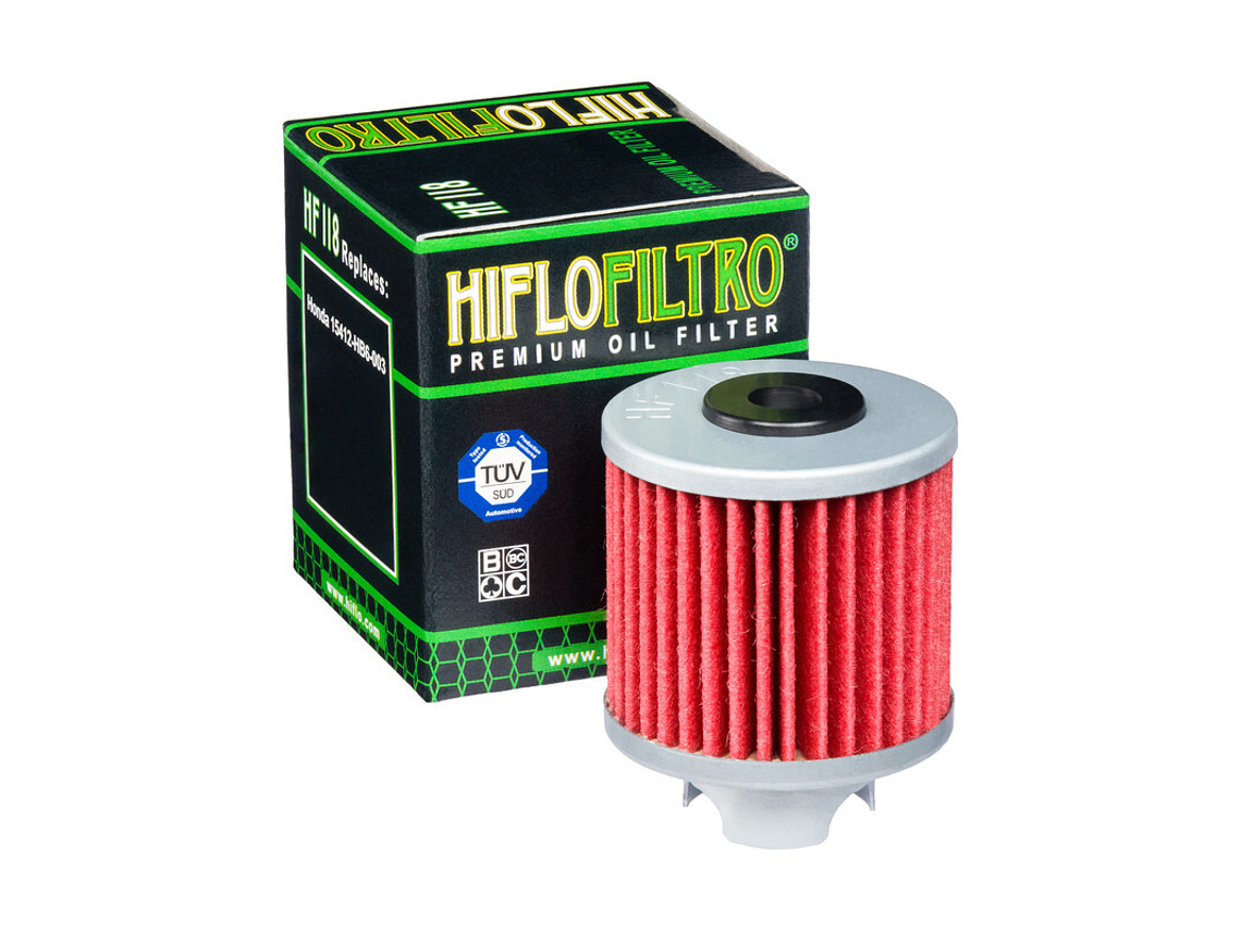 Filtro Óleo Hiflofiltro - HF118 Honda 1