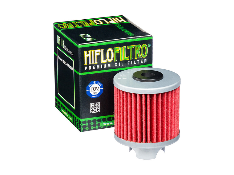 Filtro Óleo Hiflofiltro - HF118 Honda 1