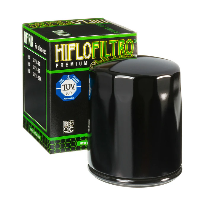 Filtro Óleo Hiflofiltro Preto Brilhante - HF171B 1