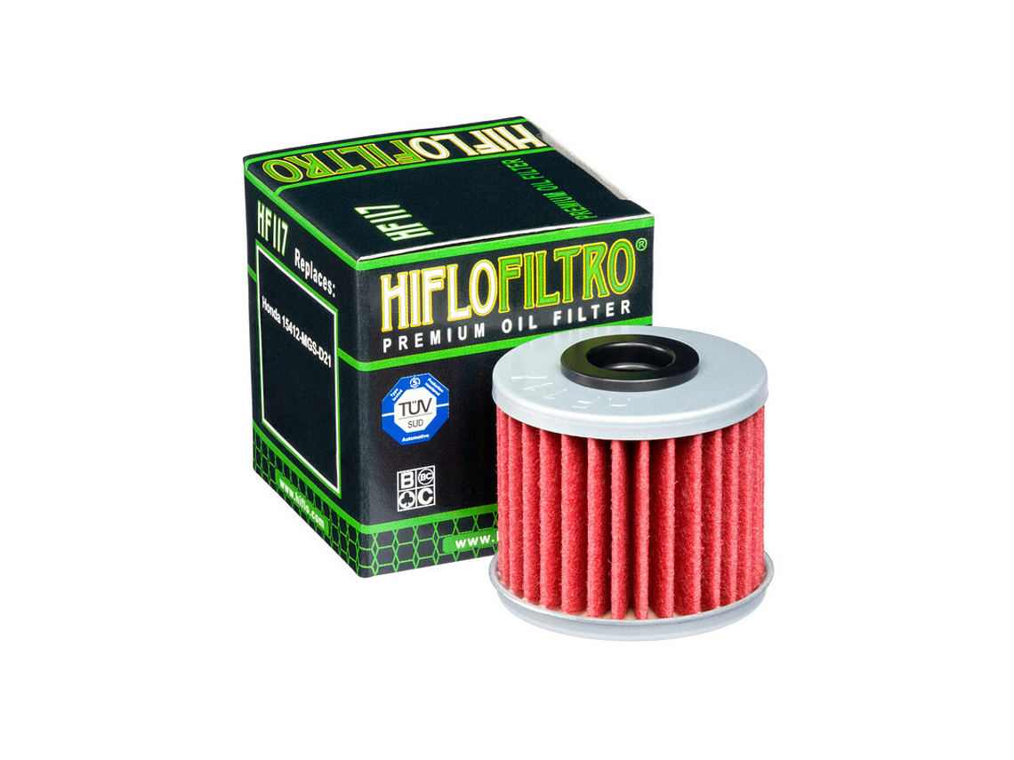 Filtro Óleo Hiflofiltro - HF117 Honda 1