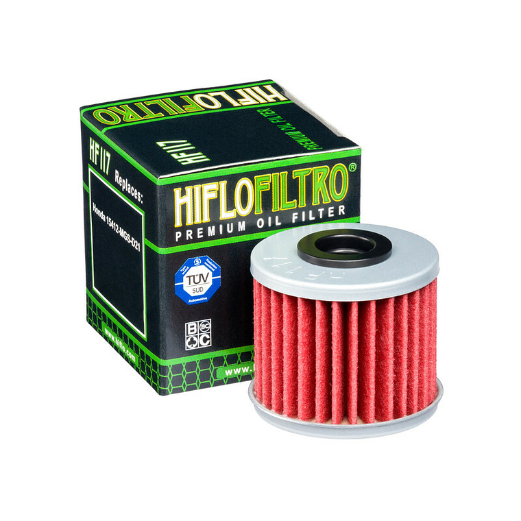 Filtro Óleo Hiflofiltro - HF117 Honda 1